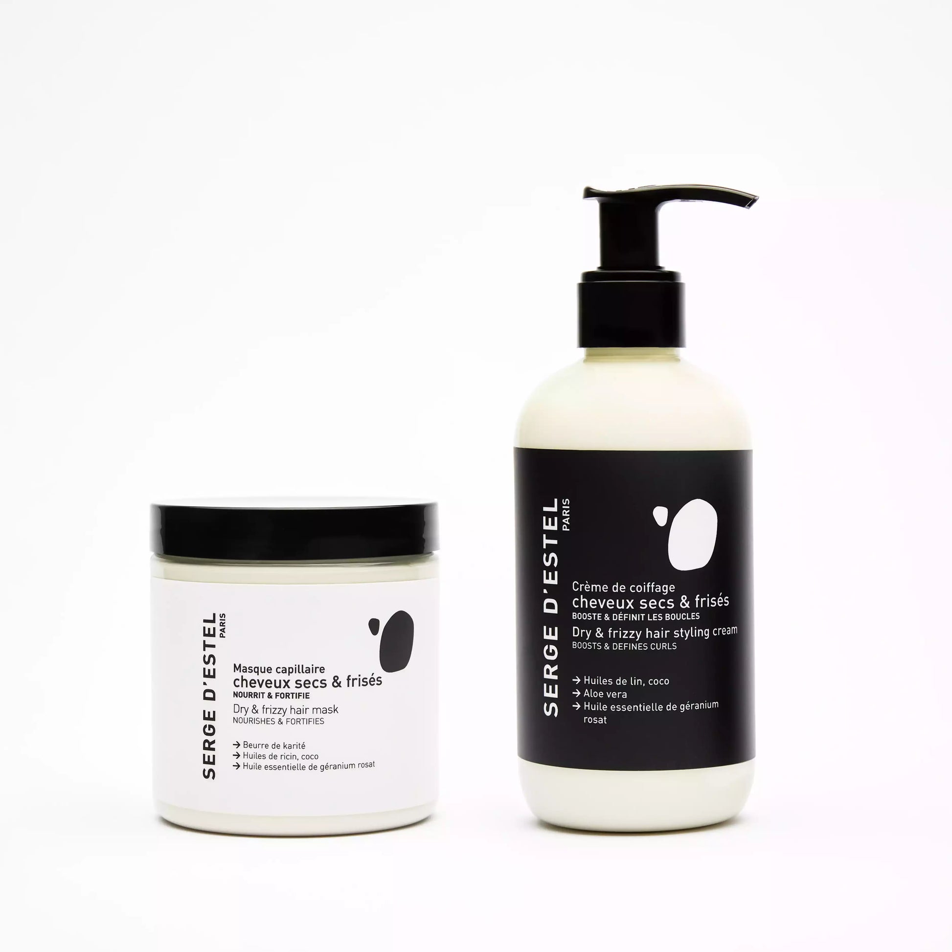 routine creme de coiffage masque cheveux secs et frisés