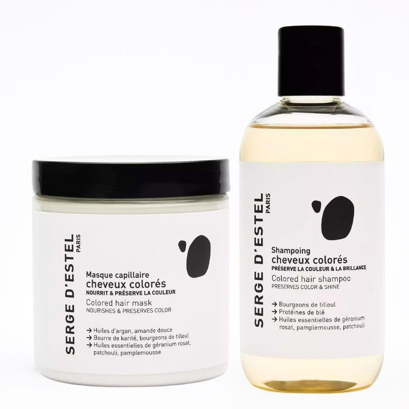 Cheveux Colorés - Shampoing et Masque - Préserve la Couleur