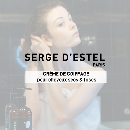 Crème de coiffage cheveux secs et frisés