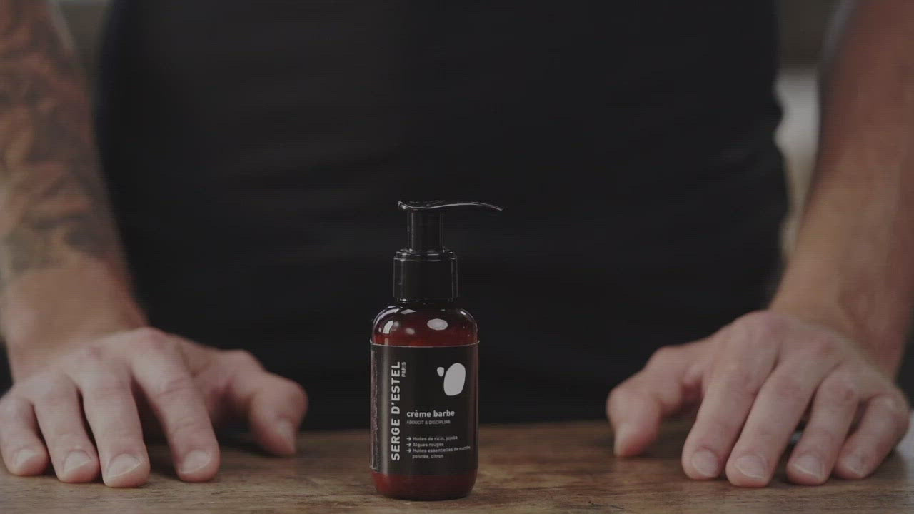 video conseil utilisation crème barbe soins de la barbe serge d'estel paris